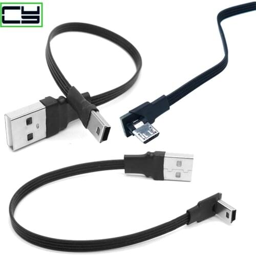 Mini USB B MICRO USBType 5pin Male 90 Angled to USB 2.0 Male Data Cable PHONE