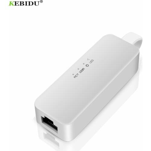 Kebidu Mini USB Ethernet Adapter 100/1000Mbps Gigabit RJ45 Lan USB Network Converter USB 2.0/3.0 for Computer Laptop Notebook