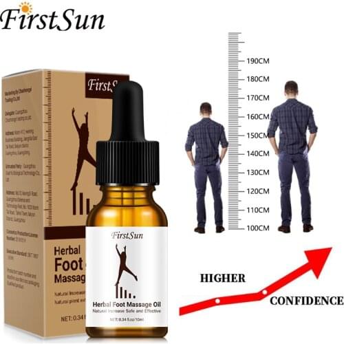 Firstsun Herbal Foot Massage Essential Oil Height Increase Body Grow Taller Soothing Foot Health Skin Care Promote Bone Growth