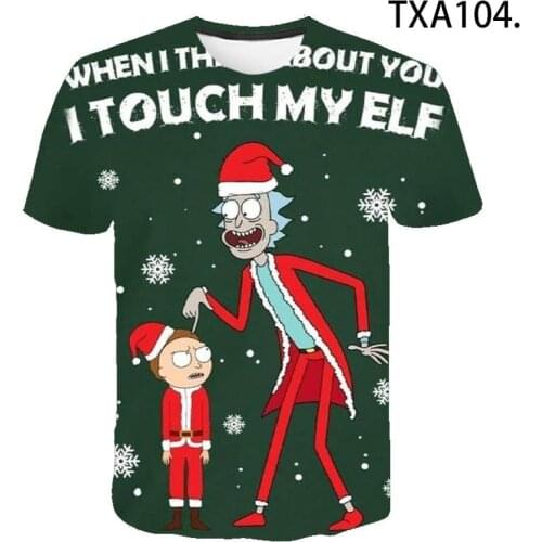 2020 New Summer Rick 3D T Shirt Men Women Children Casual Fashion Streetwear Boy Girl Kids Printed Cotton Tops