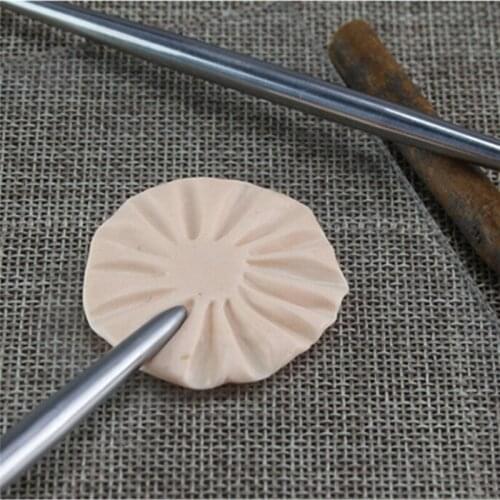Stainless Rod Detail Needles For Pottery Modeling Carving Clay Sculpture Ceramics Tools For Model Cloth Line Texture