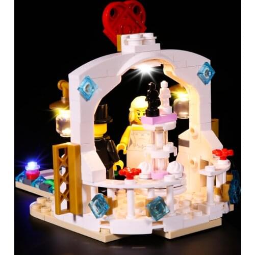 LED Light Kit For 40197 Wedding Scene (Only LED Light, No Block Kit)