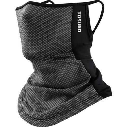 Hanging Ear Summer Neck Gaiter Anti-UV Breathable Cycling Bandana Fishing Scarf Face Cover Headscarf for Hiking, Motorcycle