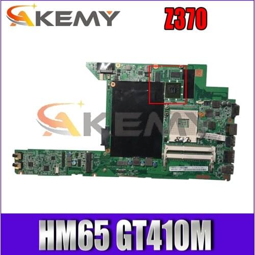 Akemy DAKL5MB16H0 Motherboard For Lenovo Z370 Laptop Motherboard PGA989 HM65 GT410M DDR3 100% Test