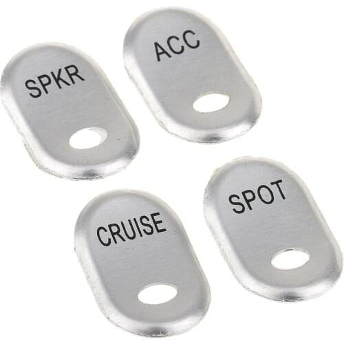 Motorcycle Brushed Rocker Switch Cover Replacement for FLHTCU FLHTK FLHTCUSE FLT Chrome