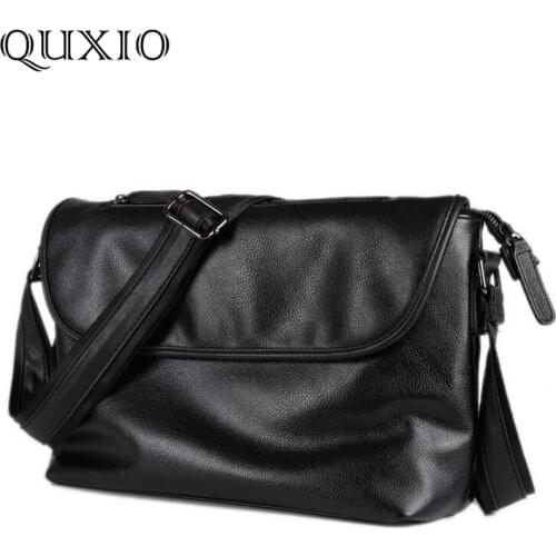 High Quality Mens Soft PU Leather Handbags 2018 Laptop Bag Lichee Pattern Briefcase Bag Brand Male Messenger Shoulder Bag CH006