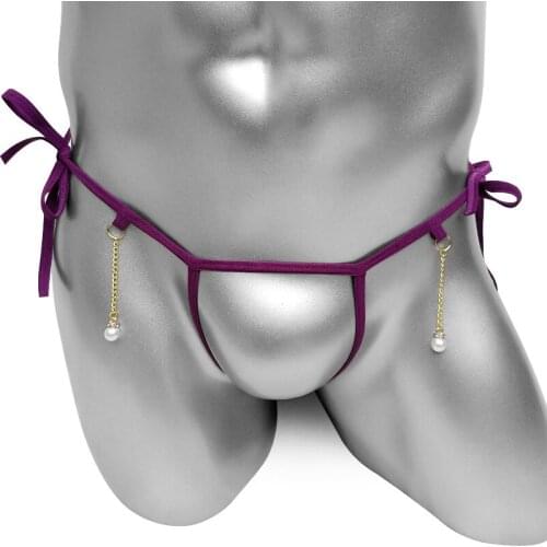 Mens Almost Naked Hot G strings Underwear Lace-up Open Cortch Breathable sexy Gay Man jockstrap cock ring Thong sissy Panties