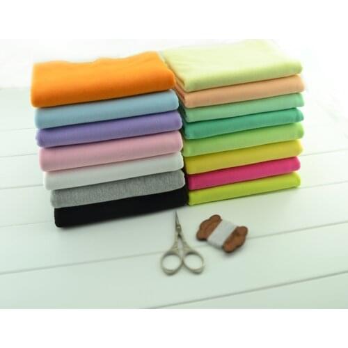 Soft Cotton knitted jersey fabric by half meter DIY baby T-shirt fashion clothing making Cotton fabric 50*170cm