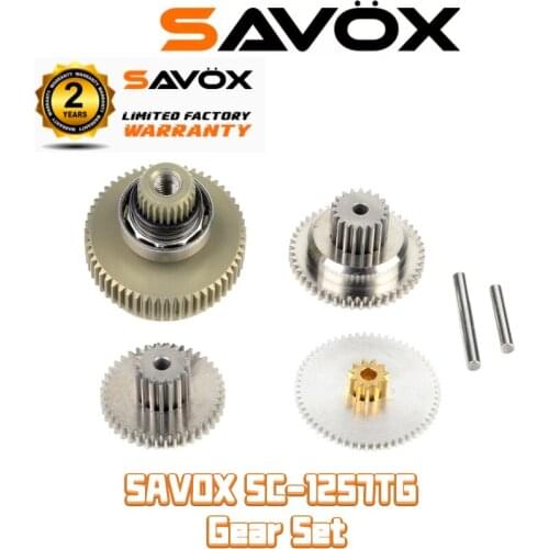 Original SAVOX SC-1257TG Gear Set High Torque Titanium Gear Servo SAVOX 1257 Including bearings