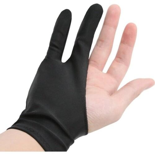Art finger glove for Drawing Tablets Anti-fouling Glove Artist drawing glove for Graphics Tablet Left or Right Hand Free size