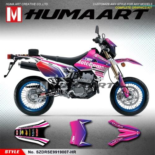 HUMAART MX Decals Motorcycle Vinyl Stickers for DRZ400SM DRZ 400 Enduro 1999 to 2019 KLX 400R 2002 2003 2004, Customizable