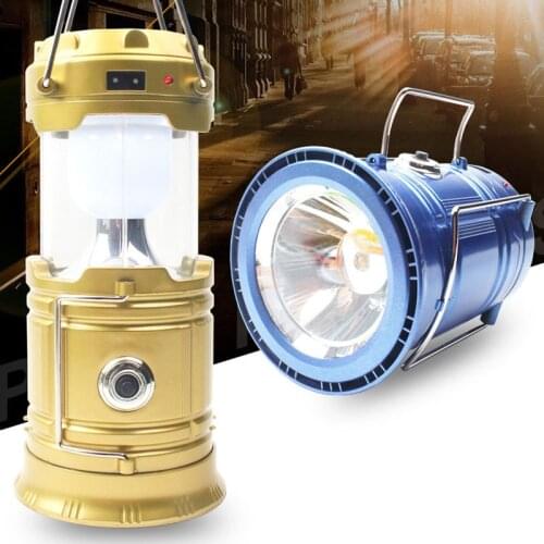 Portable Solar Torch Solar Energy Camping Lantern Light Outdoor Led Lantern New Hand-held Camping Lamp Telescopic Switch