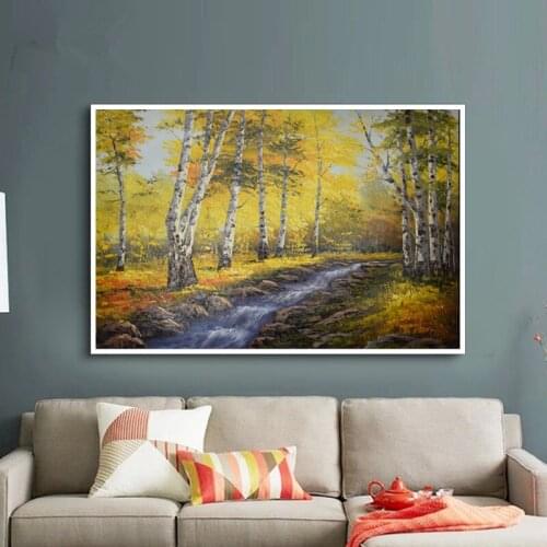 Hand painted canvas oil painting Landscape Modern Wall art for living room High quality Home decorative abstract paintings