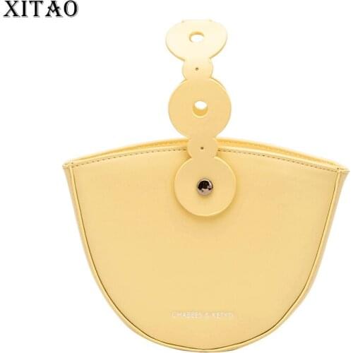 XITAO Solid Color Shoulder Bags Fashion New Women Small Fresh Patchwork 2021 Summer Minority Loose Shoulder Bags CLL1329