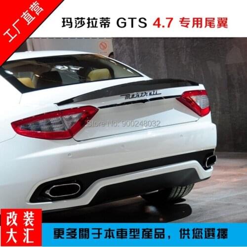 For Maserati GTS 2013-2015 Carbon Spoiler Wing Trunk Lip Boot Cover Car Styling