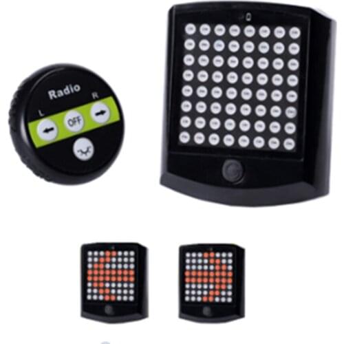 Waterproof AAA battery Bike Tail Signal indicator Light Brake Turn Signals Blinker Bicycle LED Light Beads Bicycle Rear Light