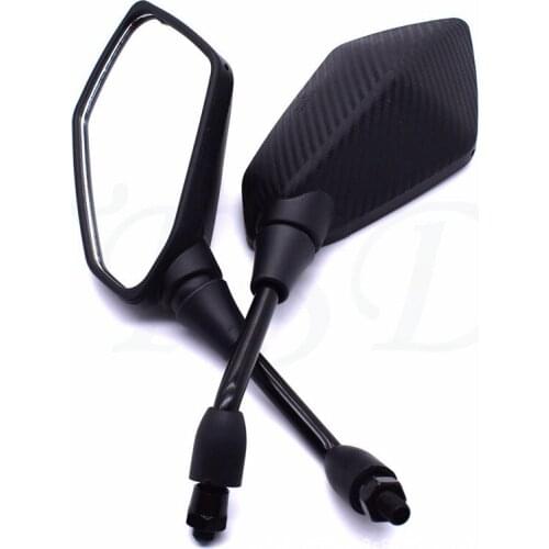 Fastrider 2Pcs/Pair Motorcycle Mirror Scooter E-Bike Rearview Mirrors Electrombile Back Side Convex 8mm 10mm Carbon Fiber Mirror