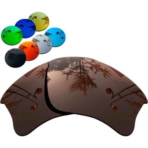 100% Precisely Cut Polarized Replacement Lenses for Flak Jacket XLJ Sunglasses Brown Color- Choices