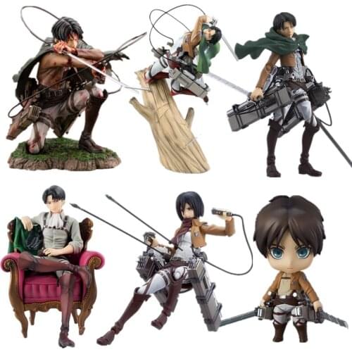 18CM Anime ATTACK ON TITAN Figure ARTFX J Levi Fortitude Ver. Action Figure Rivaille Ackerman Heichov Sergeant Major Figurine