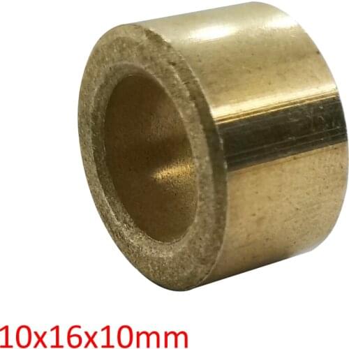2pcs/Lot 10x16x10mm Bronze 10mm Shaft Auto Copper Alloy Bushing Truck Starter Motor Self Lubricate Bearing Bush