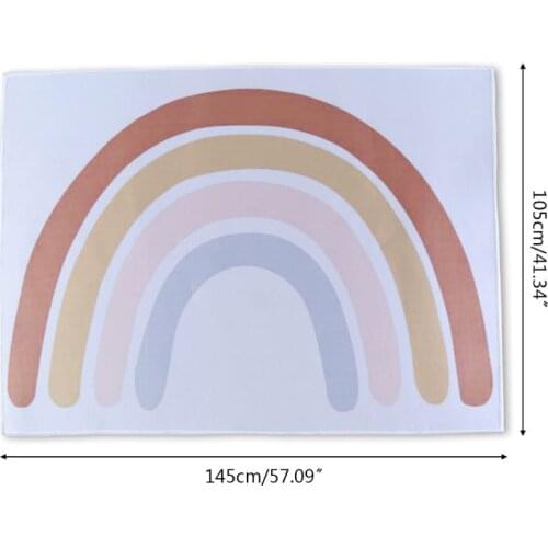 28EC Baby Infant Play Floor Mat Crawling Blanket Carpet Rainbow Children Playmat Rug Cushion Bedroom Decorations