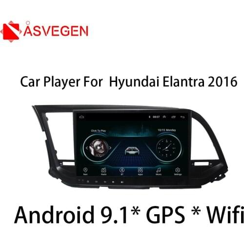 10.2" Car Android 8.0 Radio Multimedia Player For Hyundai Elantra 2016 GPS Navigation Car Video Stereo