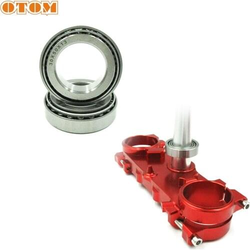 OTOM 1 Pair Front Steering Wheel V Direction Bearing Case Motorcycle Pressure Bearings Needle Bearing For HONDA CRF250R CRF450R