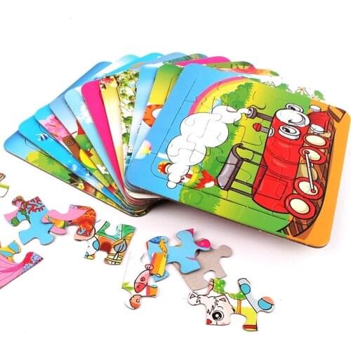 Mini Jigsaw Puzzles Educational Toys Educational Puzzle Toy for Kids Christmas Halloween Gift Paper Puzzles Cartoon Jigsaw ZLL
