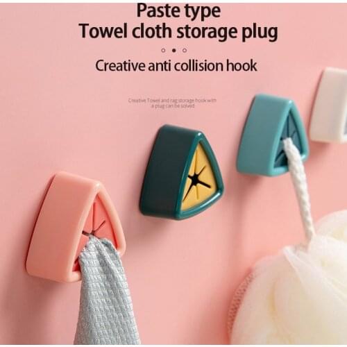 Creative Towel Storage Racks Hanger Strong Adhesive Rag Dishcloth Holder Kitchen Rag Cleaning Tools Hook Kitchen Accessories