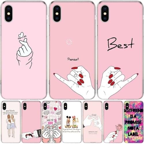 Best sisters and best friend Phone Case For Iphone 11 12 Mini Pro XS Max XR X 8 7 6 6S Plus SE 2020 5 5S SE Cover Shell Coque