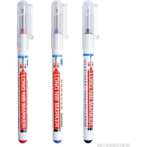Long Head Markers Bathroom Woodworking Decoration Multi-purpose Deep Hole Marker Pens D08 20 Dropshipping