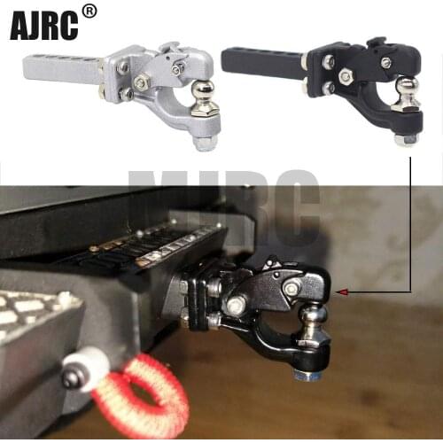 MJRC RC Car Metal Tow Hook Drop Hitch Receiver for 1/10 RC Crawler Traxxas TRX4 Axial SCX10 90046 Upgrade Parts