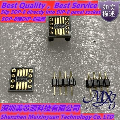 Xinyuan Slip SOP-8 directly into DIP-8 panel socket,SOP-8 3.9mm turn DIP-8,Gold plated material,With gold-plated DIP-8 socket