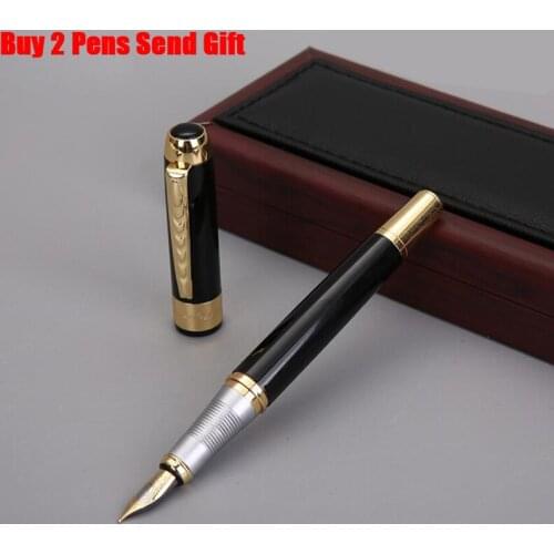 Classic Design Full Metal Best Quality Ink Fountain Pen Business Men Writing Gift Pen Buy 2 Send Gift
