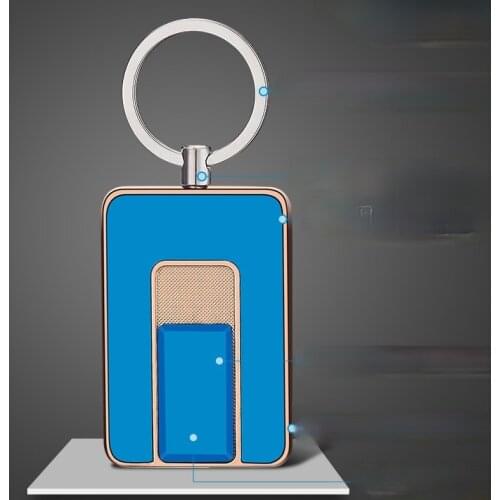 Flat Pull-down Charging Lighter Keychain with Thick Tungsten Wire Cigarette Lighter More Durable Briquets Et Accessoires Fumeurs