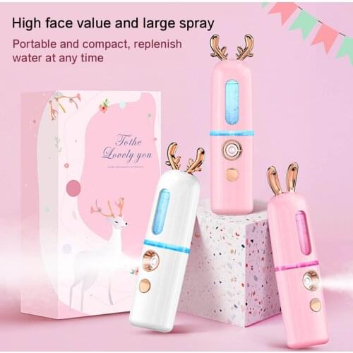 New Portable Mini Nano Facial Sprayer USB Nebulizer Face Steamer Humidifier Hydrating Women Beauty Skin Care Tools