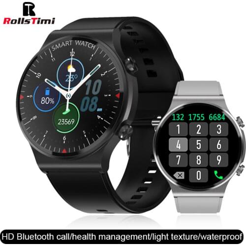 Rollstimi 2021 Smart Watch Men Lady Heart Rate Bluetooth talk Information Reminder Sport Waterproof smart wristband 1.28 inch
