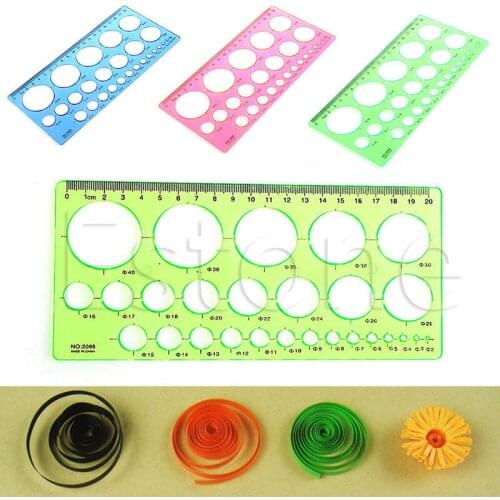 Quilting Ruler Template Tool Kit Circle Size Origami Paper Quilted Creat Tool