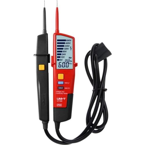 UNI-T UT18D voltage and continuity tester-waterproof voltage detector RCD test phase rotation test with flash auto range