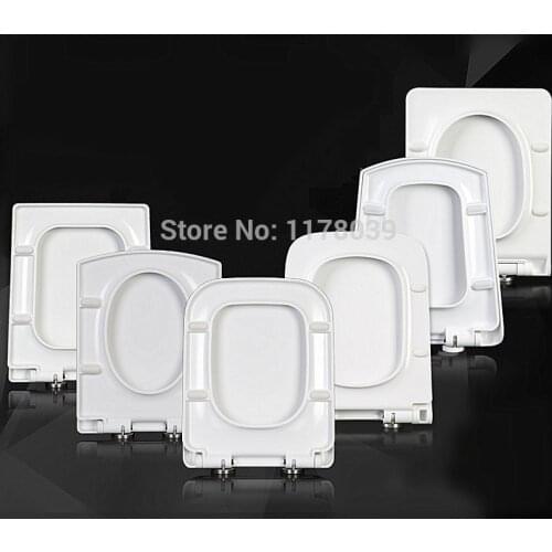 Thicken square TYPE toilet seats lid,Trapezoidal toilet seat cover,UF/PP Board Slow-Close Universal toilet seats,J18024