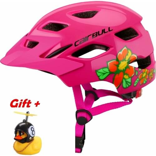 Cute Cartoon Boy Girl Safety Bike Helmet MTB Cycling Skating Bicycle Helmets Children High Density Sport Cap with Safe Taillight