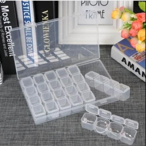 28 grid Dismountable diamond painting Accessories Diamond Embroidery Cases PP plastics Box Organizer Home Storage boxes
