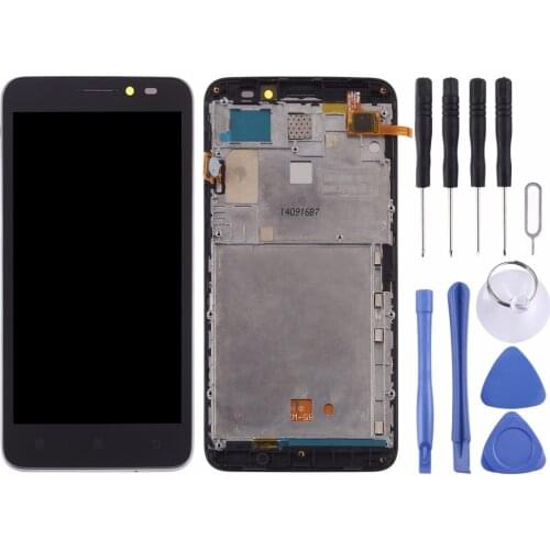 LCD Screen and Digitizer Full Assembly with Frame for Lenovo A606