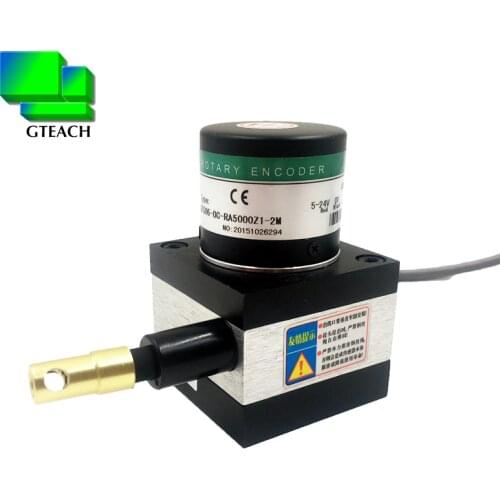 0-1000mm distance draw wire encoder for testing machine stable high performance 0-10V voltage linear position transducer