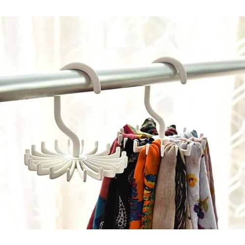 1PC Necktie Scarf Belt Hanger 360 Degree Rotating Eco-Friendly Organizer Clothing Holder Closets Rack Home Storage Hanger MZ 002