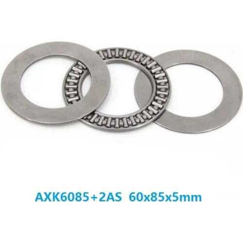 10pcs/lot AXK6085+2AS Plane Thrust Need Roller Bearing 60x85x5mm needle roller cage assemblies 60*85*5mm