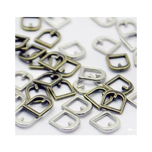 20ps Dolls Clothes DIY accessories mini ultra-small Tri-glide buckles button belt buckle D buckle 7X8MM