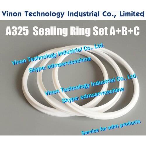 3pcs/set) A325 Lower Arm Sealing Ring A+B+C Set for Sodic k Wire Cut Machine 3031975 edm repair sealing parts Center Ring A B C