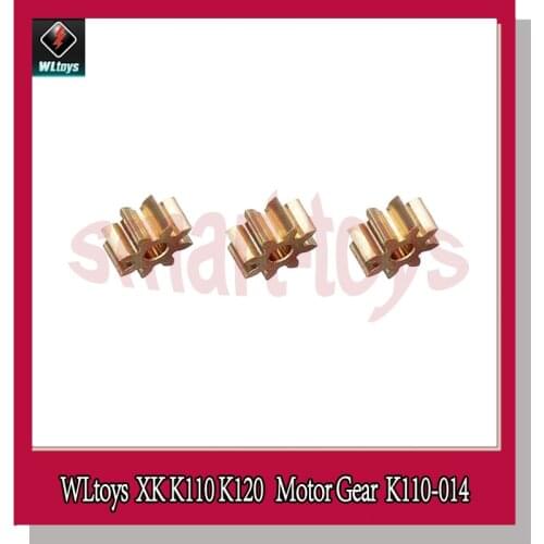 3Pcs XK K110 K120 RC Helicopter Parts Motor Gear K110-014 For Wltoys XK Helicopter Parts