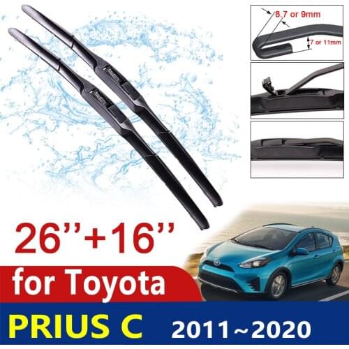 Car Wiper Blade for Toyota Prius C 2011~2020 NHP10 Windscreen Windshield Brushes Wipers Car Goods 2012 2013 2014 2015 2016 2017